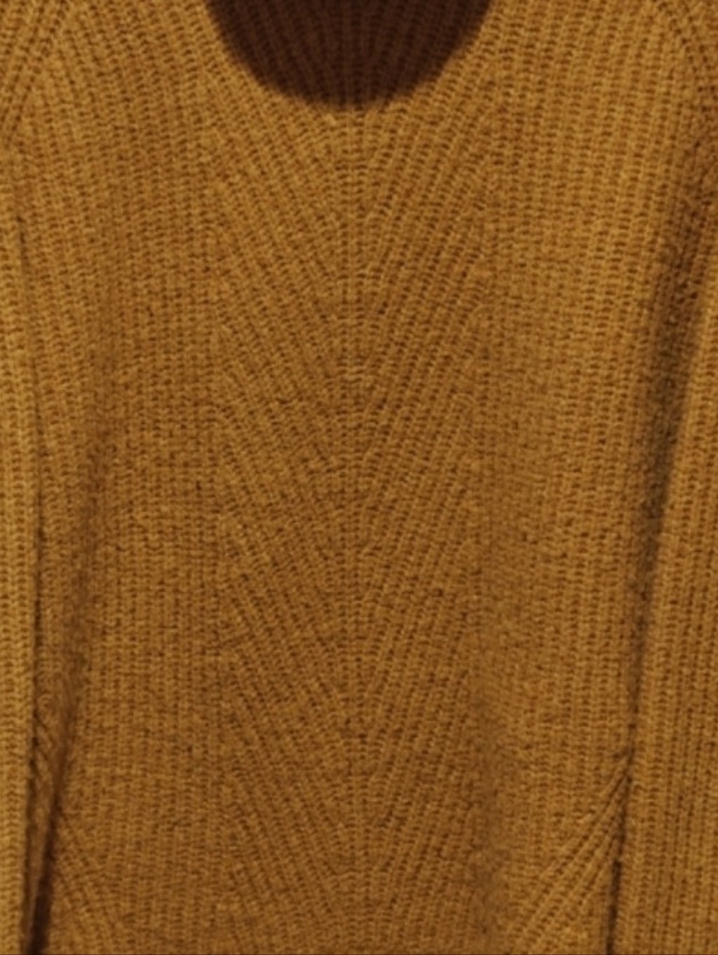 Pullover Mustard Yellow Cable Knit Turtle Neck